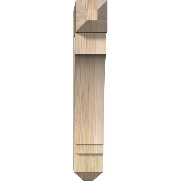 Imperial Craftsman Rough Sawn Bracket, Douglas Fir, 6W X 24D X 36H